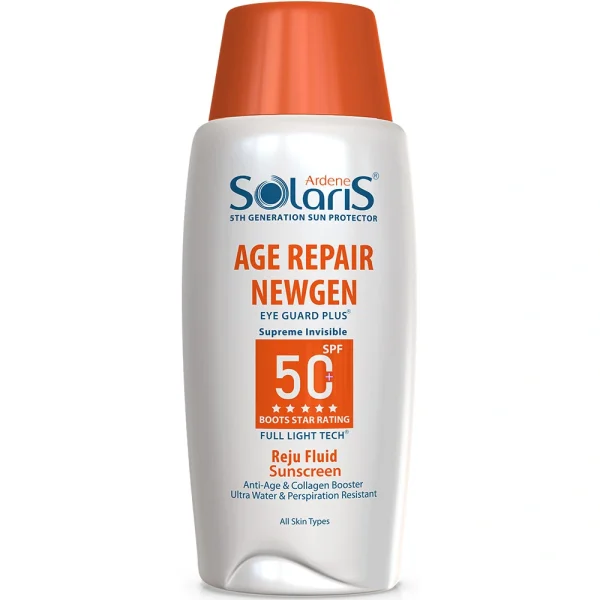 فلوئید ضد آفتاب ضد چروک فاقد رنگ AGE REPAIR NEWGEN با SPF50