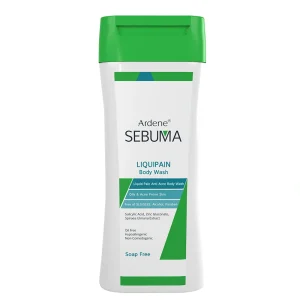 مایع شوینده غیرصابونی بدن آردن سبوما Liquipain مناسب پوست چرب و دارای آکنه