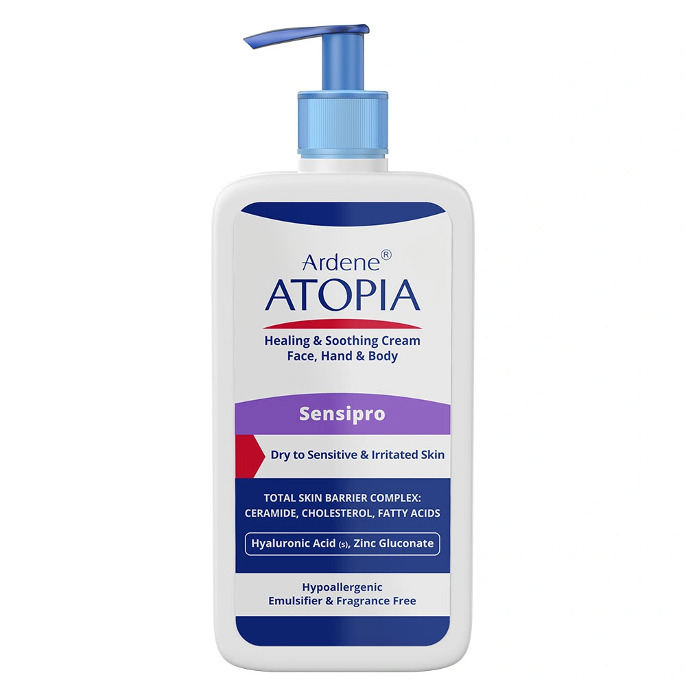 کرم مرطوب کننده و التیام بخش دست، صورت و بدن پمپی Sensipro