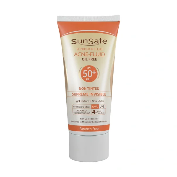 فلوئید ضد آفتاب سان سیف بدون رنگ و کاملا نامرئی SPF50