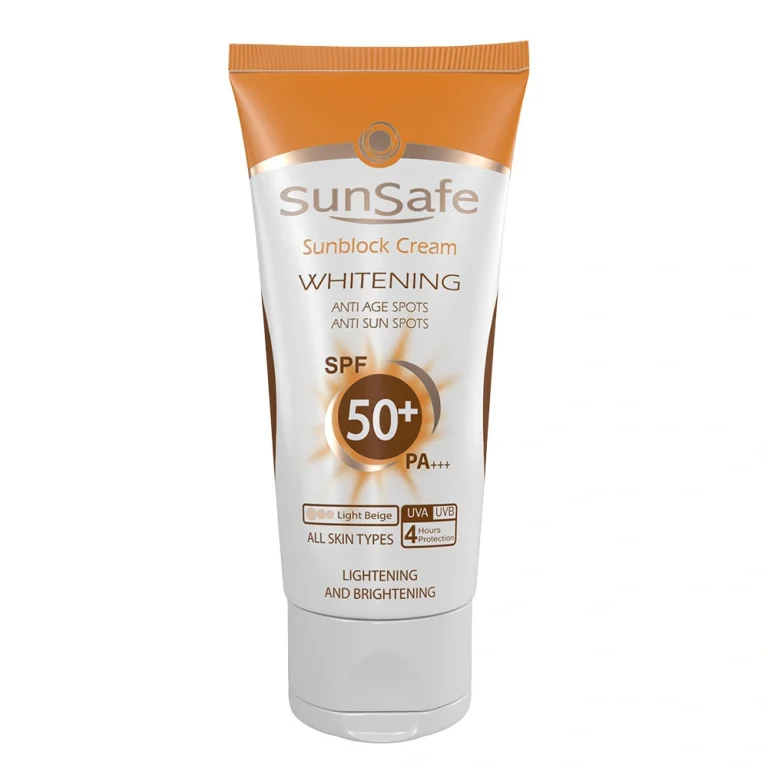 کرم ضد آفتاب سان سیف روشن کننده پوست SPF50 رنگی