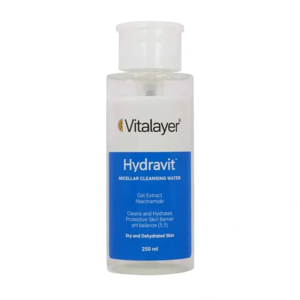 میسلار واتر ویتالیر مدل Hydravit مخصوص پوست خشک و دهیدراته حجم ۲۵۰ میلیلیتر