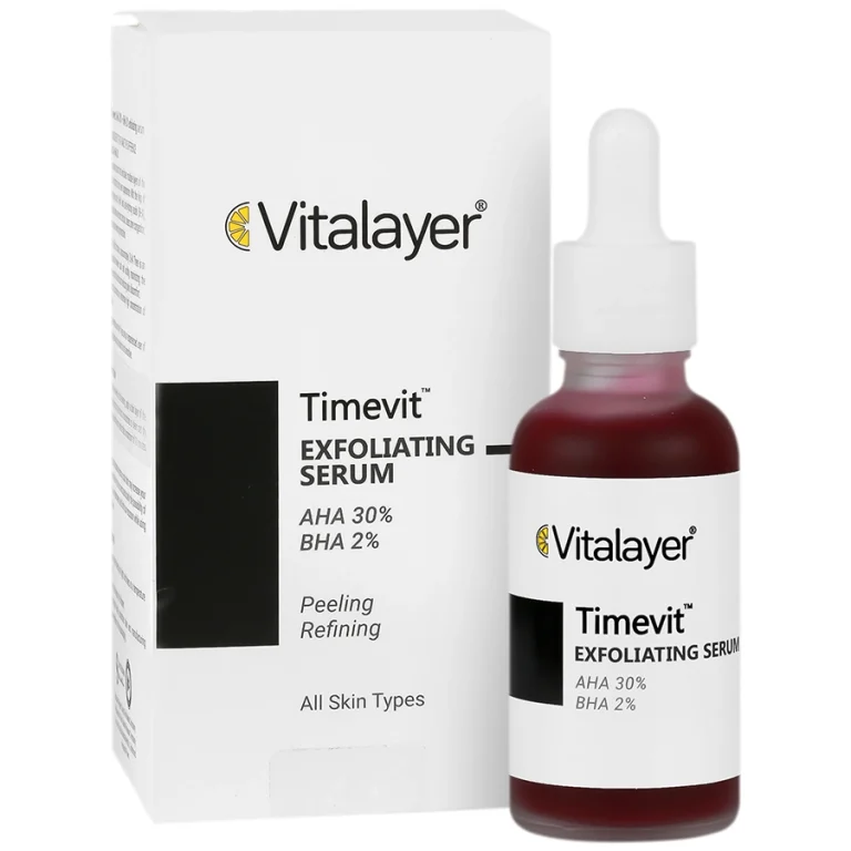 سرم لایه‌بردار AHA30 ویتالیر مدل TimeVit