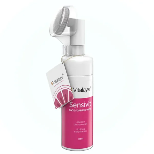 فوم شستشوی صورت ویتالیر مدل Sensivit مناسب پوست حساس حجم ۱۵۰ میلیلیتر