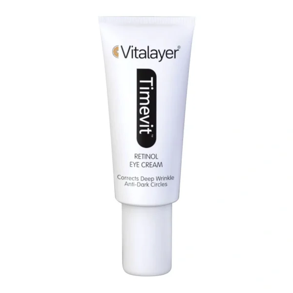 کرم دور چشم ضدچروک ویتالیر مدل تایمویت حاوی رتینول حجم ۱۵ میلیلیتر