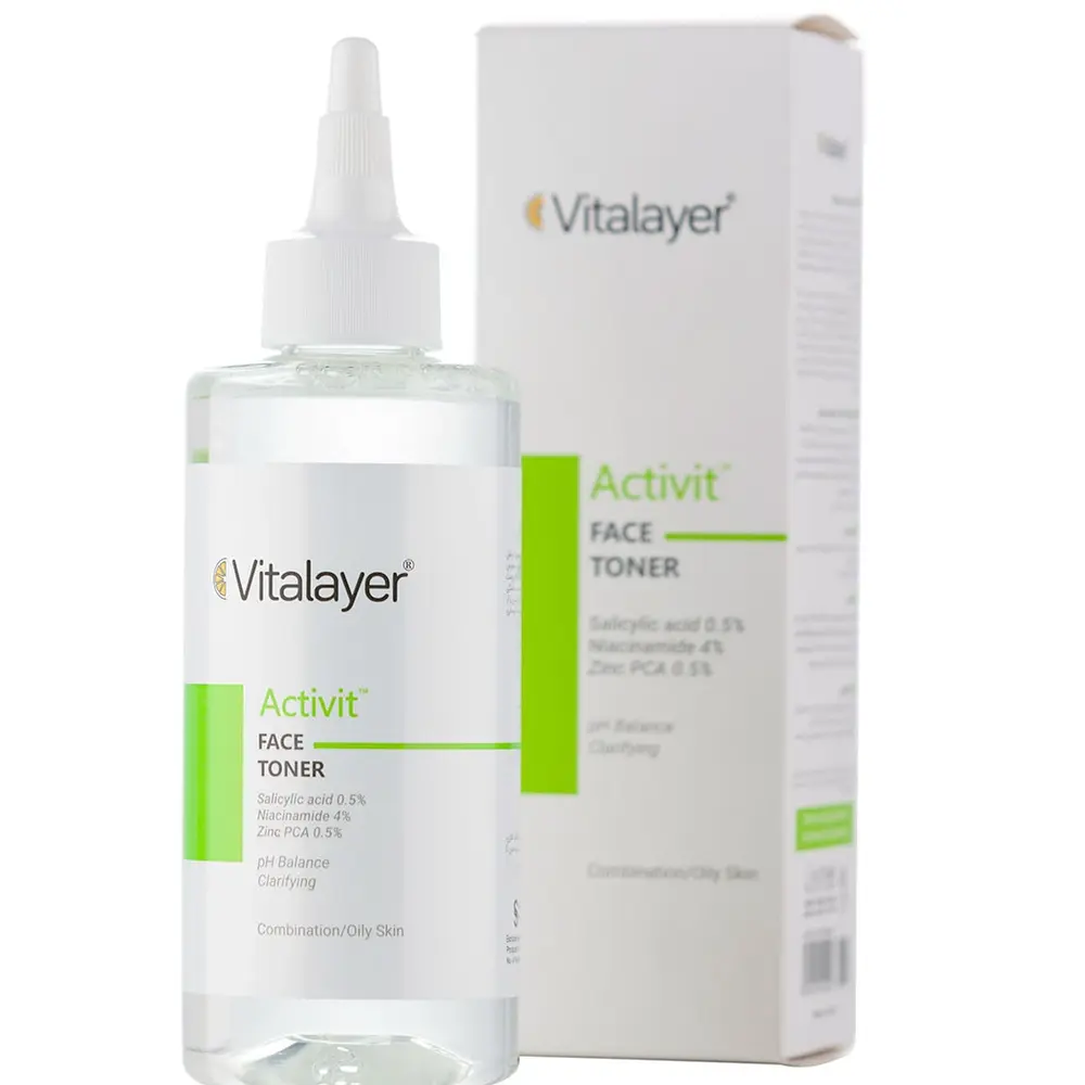 تونر صورت ویتالیر مدل Activit مخصوص پوست چرب