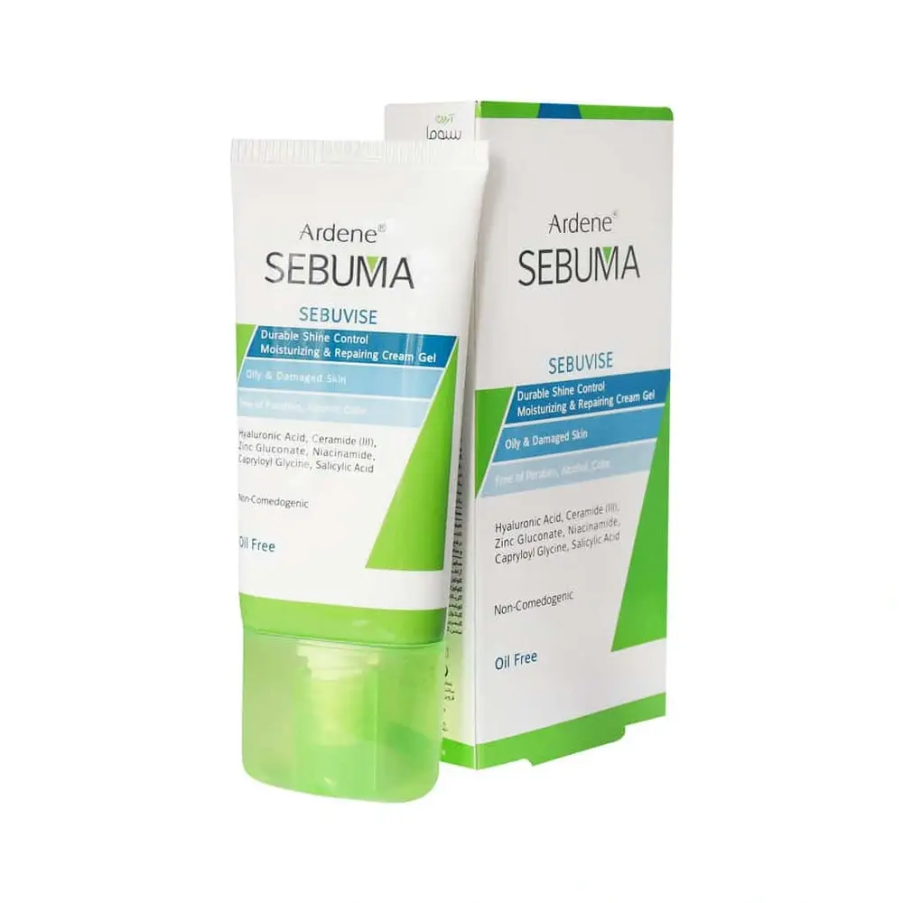 ژل کرم مرطوب‌کننده و ترمیم‌کننده آردن سبوما مدل Sebuvise حجم ۴۰ میلی‌لیتر