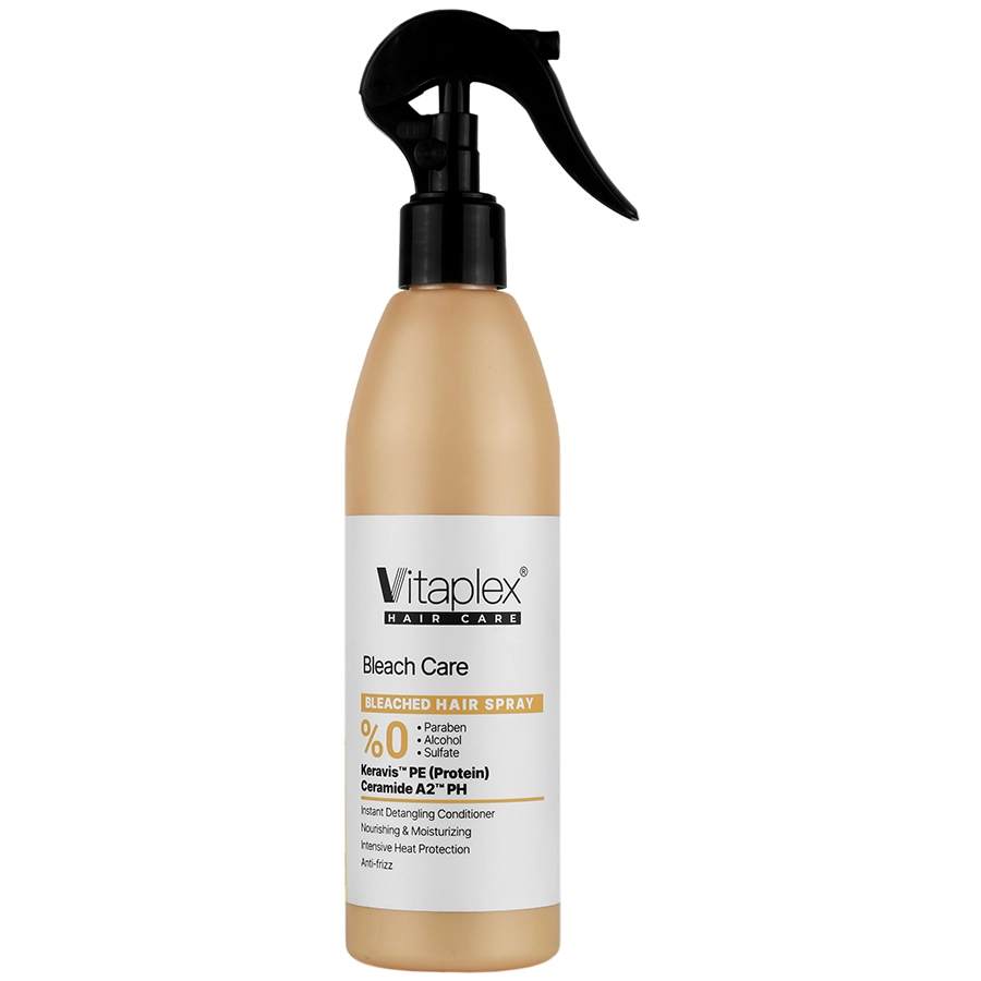اسپری نرم‌کننده و ترمیم‌کننده ویتاپلکس مدل Bleach Care مخصوص موهای دکلره‌شده