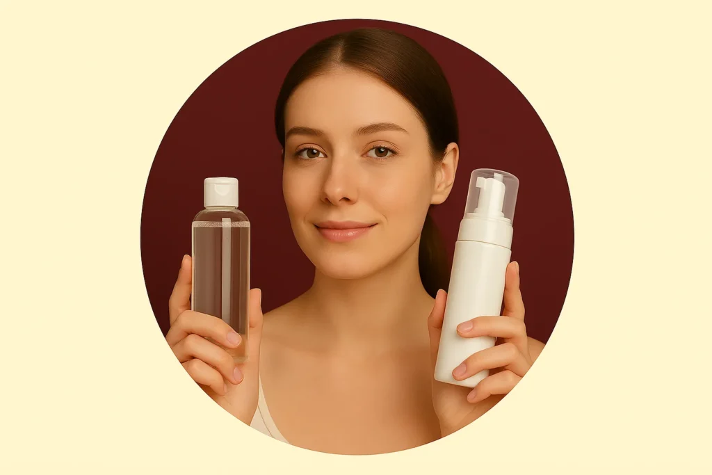 میسلار واتر یا فوم شوینده برای پوست خشک