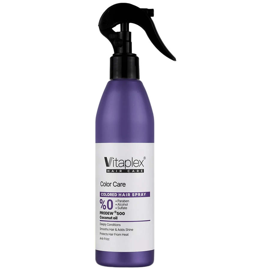 اسپری نرم‌کننده و محافظ رنگ مو ویتاپلکس مدل Color Care مخصوص موهای رنگ‌شده