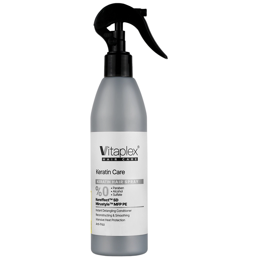 اسپری نرم‌کننده و ترمیم‌کننده مو ویتاپلکس مدل Keratin Care