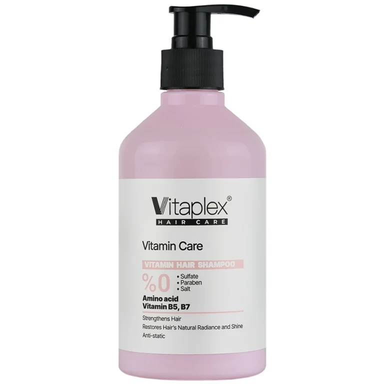 شامپو ویتامین‌دار ویتاپلکس مدل Vitamin Care مخصوص موهای خشک و کم‌آب