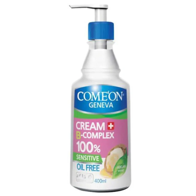 کرم مرطوب‌کننده پمپی کامان مدل B-Complex آرگان مخصوص پوست چرب