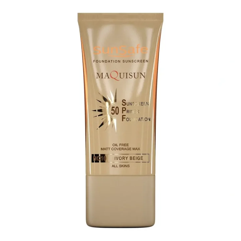 کرم ضدآفتاب سان‌سیف مدل Maquisun SPF50 حجم ۴۰ گرم بژ عاجی