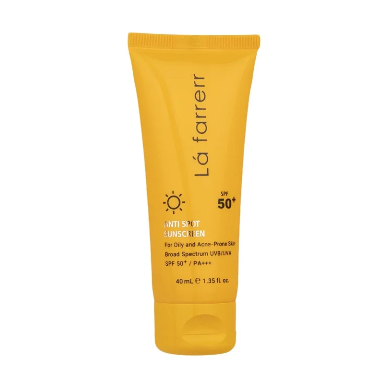 کرم ضدآفتاب و ضدلک بی‌رنگ لافارر SPF50 مناسب پوست چرب و آکنه‌ای حجم 40 میلی‌لیتر