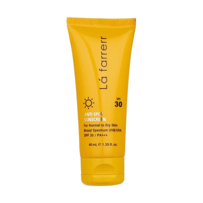 کرم ضد آفتاب و ضدلک بی‌رنگ لافارر SPF30 مناسب پوست خشک و معمولی حجم ۴۰ میلی‌لیتر